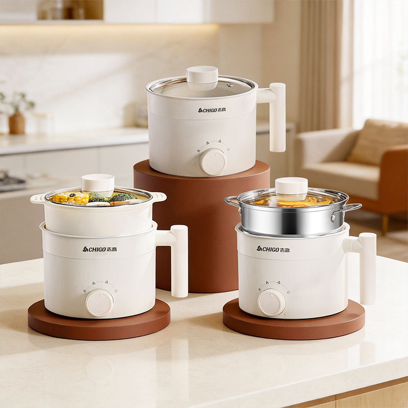 Beige/1.5L Pot with PP Steamer