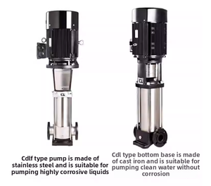 Vertical Multi-stage Centrifugal Pump 304 Stainless Steel 100m <b>Head</b> Double Mechanical Seal CE High Water Treatment 100% - Product Image 5