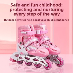 <span class=keywords><strong>Patines</strong></span> <span class=keywords><strong>en</strong></span> línea profesionales completos para niños y adultos, para principiantes, de montaña, con luces intermitentes, para hombre y <span class=keywords><strong>mujer</strong></span> - Product Image 2