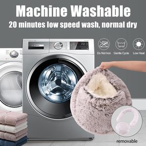 Large Arctic Fleece <strong>Pet</strong> Cave <strong>Bed</strong> by Manufacturer Modern Fashion Winter Warm Nest for Cats and Dogs Fluffy Cushion Calming <strong>Beds</strong> - Product Image 6