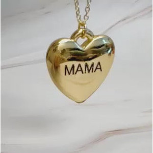 Collana con Ciondolo a Cuore Inciso per Mamma - Product Image 5