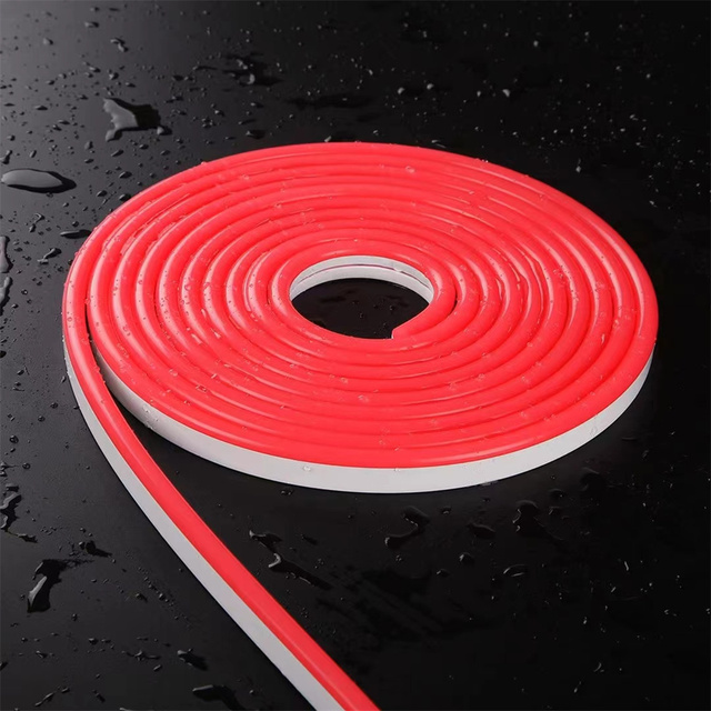 50meters Flexible LED Strip DC12V SMD2835 6mm*12mm Neon Flex 1cm Cutting Silicon+PVC LED Neon Strips for Wedding Decor