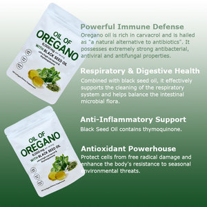Cápsulas de Aceite de Orégano, Marca Privada, Suplementos Herbales, Aceite de Semilla Negra, Antioxidantes, Suplemento Dietético para el Cuidado de la Salud - Product Image 5