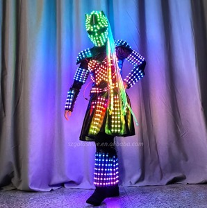 Traje de Robot LED para mujer, vestido <span class=keywords><strong>Guetta</strong></span> de Halloween, puesta en escena, disfraz de zancos para Navidad, Año Nuevo, Año Nuevo chino - Product Image 1