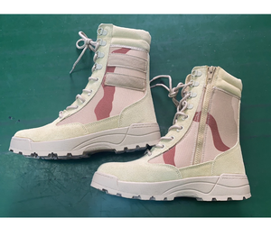 Botas de combate TSB07 DFB0117 de camuflaje desértico de 3 colores con cremallera lateral, ligeras, para desierto, bosque y jungla. - Product Image 4