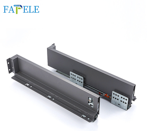 Mềm đóng hộp kim loại ngăn kéo trượt mỏng tandom thủy lực mỏng tandom kim loại đôi tường ngăn kéo hệ thống hộp tandom Bảng điều khiển phía trước - Product Image 5