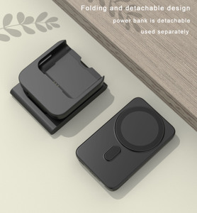 2024 พับได้ 10000MAhไร้สายแม่เหล็กPower Bank 15W 3in1 ไร้สายสําหรับiPhone15 <span class=keywords><strong>Apple</strong></span> Watch S9 หูฟัง - Product Image 3
