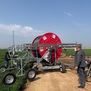 Système d'irrigation agricole automatique à turbine à eau avec enrouleur de tuyau JP90-400 et portique à bascule, basse pression, haute efficacité - Product Image 4