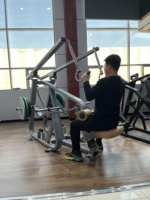 Machine de musculation professionnelle haut de gamme pour la musculation des dos et des bras, avec système de chargement à plat, machine de tirage vertical (Lat Pull-Down), en acier de sécurité