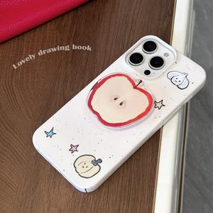 Film avec support pour iPhone 15 16 étui pour téléphone portable 14promax mignon fruits et légumes <span class=keywords><strong>Graffiti</strong></span> 11 couverture rigide 12 de haute qualité - Product Image 4