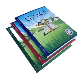 Glossy paper softcover books School textbooks printing