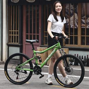Bicicletta da Montagna all'Ingrosso con Telaio in Acciaio al Carbonio, Ruote da 24/26 Pollici, Ammortizzazione, Freno a Disco, Velocità Variabile, per Città - Product Image 1