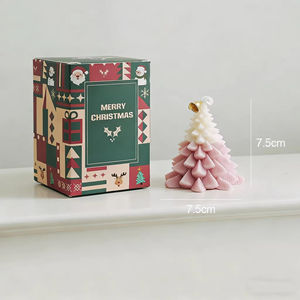 Juego de Velas Aromáticas de Cera de Soja con Forma de Árbol de Navidad, Velas Perfumadas de Cera de Abeja para Decoración del Hogar y Bodas - Product Image 3