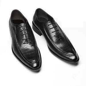 รองเท้าอ๊อกซฟอร์ดแนวธุรกิจลำลองกันลื่นทำจากหนังอ๊อกซฟอร์ดลายหินหัวแหลมระบายอากาศได้ดีสไตล์ใหม่ - Product Image 6