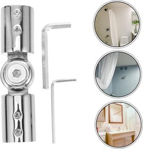 Prezzo di fabbrica <span class=keywords><strong>a</strong></span> buon mercato in acciaio inox Ajustable <span class=keywords><strong>tende</strong></span> asta connettore - Product Image 3