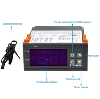 Versión mejorada STC1000 Controlador de temperatura digital Termostato Termorregulador Sensor Calefacción Refrigeración LED Relé de control de temperatura