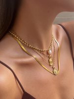 Collar con colgante de Ángel de acero de titanio de alta calidad de lujo, oro de 18 quilates, acero inoxidable, borde cruzado, explosivo europeo