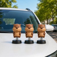 Jouet agitateur pour voiture, poupée à ressort personnalisée pour intérieur de voiture, ornement en PVC souple, capybara de dessin animé, mascotte IP personnalisable, cadeau