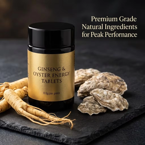 Tabletas de Apoyo a la Vitalidad Masculina de Marca Privada, Ginseng, Ostra, Polvo de Ciervo, Zinc, Magnesio, 0.6g por Tableta - Product Image 3