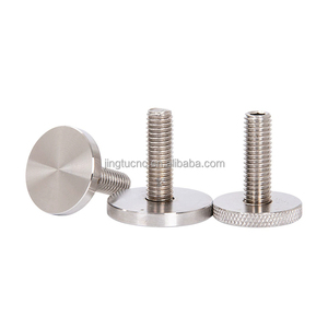 304 thép không gỉ lớn lớn phẳng mịn kết thúc đầu ngón tay cái bu lông quảng cáo trang trí vít M4 M5 M6 M8 - Product Image 6