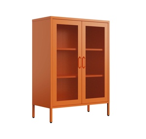 Credenza Moderna in Rete Metallica, Mobile Buffet con 8 Colori, Gambe Alte, Compatibile con Robot Aspirapolvere, 800x400x1015mm, per Soggiorno - Product Image 1