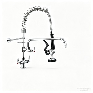 <span class=keywords><strong>Robinet</strong></span> oscillant moderne et minimaliste sous évier, en cuivre, pour eau froide et chaude, style court, avec douchette de lavage pour <span class=keywords><strong>vaisselle</strong></span>, idéal pour cuisine d'hôtel - Product Image 1