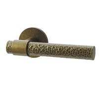 Poignée de porte à levier en laiton massif symétrique pour entrée d'appartement, chambre d'hôtel, avec mécanismes de verrouillage et barres de traction