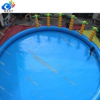 Piscines géantes rectangulaires en PVC, piscines gonflables bon marché