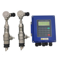 Alat Ukur Aliran Ultrasonik Dinding dengan Klem TM-1 Transduser Digital Alat Ukur Aliran Air Ultrasonik DN15-DN6000 Rentang Pengukuran