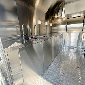 Auron Retro Mobile Modern Food Truck en acier inoxydable, tôle galvanisée, aluminium et fibre de verre, remorque alimentaire, vente en gros, nouveau modèle - Product Image 5