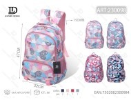 Zaino Studentesco 15 Pollici con Chiusura a Cerniera, Motivo Cartone Animato, Uso Scolastico, Unisex, Alla Moda, in Poliestere - Product Image 1