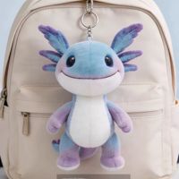 Nouveau Porte-clés Peluche Dragon Lait Pleurant Salamandre Peace Elite, Pendentif Mignon Tombe des Disparus en Coton PP, à partir de 14 ans