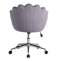Chaise de bureau moderne en velours pour la maison, confortable, réglable en hauteur, pivotante, mobile, chaise de bibliothèque, chaise de bureau à domicile