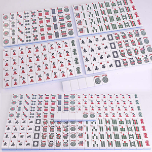 En stock : Ensemble <span class=keywords><strong>de</strong></span> Mahjong américain avec sac d'accessoires, dés, jetons, supports, poussoirs, règle et carte <span class=keywords><strong>de</strong></span> jeu – Style acrylique moderne, durable et attrayant - Product Image 2