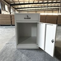 Nouveau design, armoire de rangement verrouillable à 1 tirage, 1 porte, classeur en acier pour la maison et le bureau