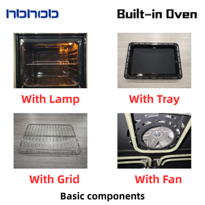 เตาอบแก๊ส-ไฟฟ้าแบบไฮบริดขนาด 66 ลิตร พร้อมกระจกนิรภัยสองชั้น ควบคุมด้วยระบบกลไก ตั้งเวลาได้ พร้อมพัดลมคู่และตัวตั้งเวลา - Product Image 5