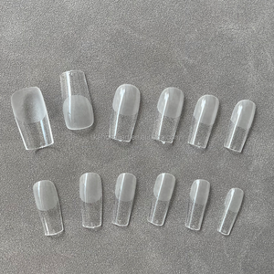 Faux ongles en Gel UV, Extension de <span class=keywords><strong>manucure</strong></span> Semi-givré, faux carrés, couverture complète, pointes mates pour la vente en gros - Product Image 5
