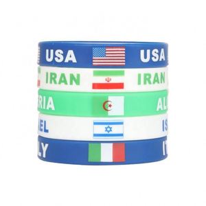 Pulsera Personalizada Inspirada en la Bandera de Palestina Libre - Pulseras de Silicona Impermeables para Hombres y Mujeres |   Apoya Gaza con elástico - Product Image 1