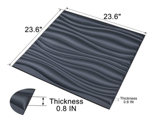 60*60cm hiện đại tự làm mềm 3D Acoustic Faux Da <span class=keywords><strong>Polyurethane</strong></span> Panel tường linh hoạt PU bọt Acoustic tường bao gồm cho khách sạn - Product Image 1