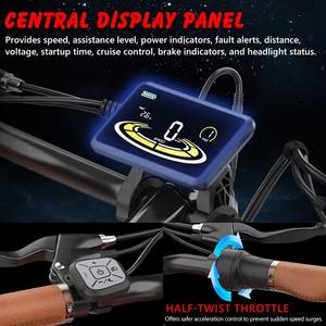 Stock US/UE Vélo de montagne électrique 1000W Moteur de moyeu arrière Batterie au lithium Frein à disque hydraulique 48V 13Ah Excellentes caractéristiques - Product Image 5