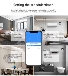 Tysh nhà thông minh Điện Dải phổ <span class=keywords><strong>Wifi</strong></span> mở rộng ổ cắm với 16A Đánh giá hiện tại 5m Kim Loại cáp Anh/EU/chúng tôi tương thích - Product Image 5