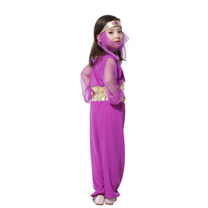 Disfraz de Danza del Vientre para Niñas, Color Morado, Disfraz de Princesa Árabe para Halloween, Carnaval, Espectáculos, Fiestas de Disfraces - Product Image 2