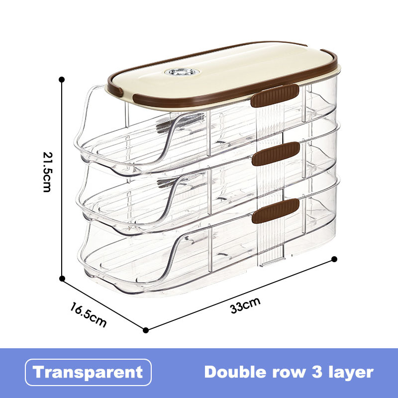 Transparente-Doble fila 3 capas