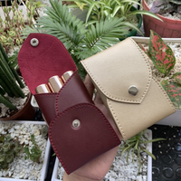 Petite pochette en cuir pour flacon d'huile essentielle, sac de voyage en cuir PU pour flacon de parfum, pochette pour huiles essentielles, rouge à lèvres et baume à lèvres