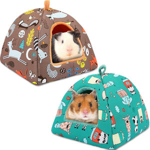 Outdoor Eco-friendly Guinea Pig <b>Beds</b> with Print Pattern for Long-Haired Rabbits Hamsters Small Rodents-Washable <b>Pet</b> Nest - Product Image 5