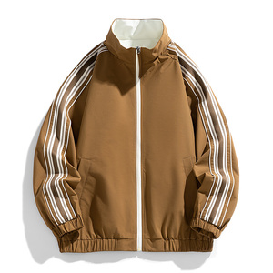 Customized Logo Men's Retro Joker Jacket Loose Leisure Commuter <b>Overalls</b> Spring 2025 New Collection <b>Winter</b> Standing Collar Both - Product Image 2