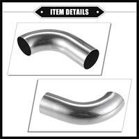2 Piezas de Tubo Curvo de 90 Grados para Intercooler, Tubo de Admisión de Aire Universal para Automóviles y Camiones, Duradero, de Acero Inoxidable 304/316