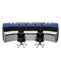 Bureau console de bureau avec levage électrique personnalisé conception modulaire poste de travail du centre de commande
