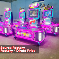 Table de hockey sur air d'arcade, machine de jeu d'intérieur à monnayeur, jeu de rédemption multi-balles pour enfants 4 joueurs, en métal, version espagnole