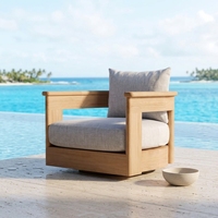 Ensemble de canapés modernes pour l'extérieur, chaise de loisirs, meubles de luxe en teck pour patio, balcon, jardin, imperméable et durable